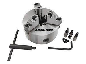 Accusize - 12"/300mm D1-6 2-Pcs Reversible Jaws 3 Jaw Lathe Chuck, Direct Mount, #0559-0108 Accusize - 12"/300mm D1-6 2-Pcs Reversible Jaws 3 Jaw Lathe Chuck, Direct Mount, #0559-0108