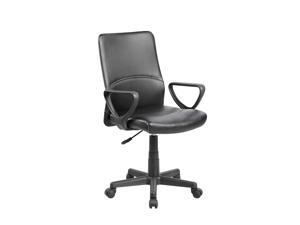 United Office Chair Modern Ergonomic Black PU Mid-back Executive Computer Desk Task Office Chair (8048-BK) United Office Chair Modern Ergonomic Black PU Mid-back Executive Computer Desk Task Office Chair (8048-BK)