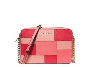 MICHAEL Michael Kors Jet Set Travel Large Ew Crossbody, Color Pink Grapefruit MICHAEL Michael Kors Jet Set Travel Large Ew Crossbody, Color Pink Grapefruit