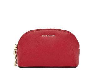 MICHAEL Michael Kors Alex Large Travel Pouch Saffiano Leather 18K, Color Cherry MICHAEL Michael Kors Alex Large Travel Pouch Saffiano Leather 18K, Color Cherry