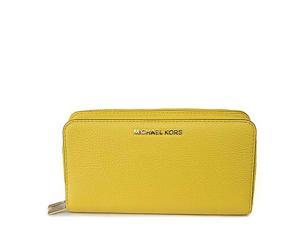 MICHAEL Michael Kors Adele Double Zip Wallet Small Pebble 18K, Color Sunflower MICHAEL Michael Kors Adele Double Zip Wallet Small Pebble 18K, Color Sunflower