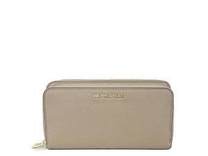 MICHAEL Michael Kors Adele Double Zip Wallet Small Pebble 18K, Color Dark Dune MICHAEL Michael Kors Adele Double Zip Wallet Small Pebble 18K, Color Dark Dune