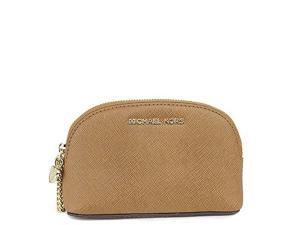 MICHAEL Michael Kors Alex Small Travel Pouch Saffiano Leather 18K, Color Luggage MICHAEL Michael Kors Alex Small Travel Pouch Saffiano Leather 18K, Color Luggage