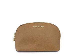 MICHAEL Michael Kors Alex Large Travel Pouch Saffiano Leather 18K, Color Luggage MICHAEL Michael Kors Alex Large Travel Pouch Saffiano Leather 18K, Color Luggage