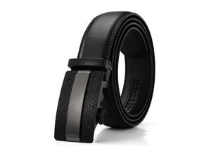 Xhtang Men's Solid Buckle with Automatic Ratchet Leather Belt 35mm Wide Xhtang Men's Solid Buckle with Automatic Ratchet Leather Belt 35mm Wide