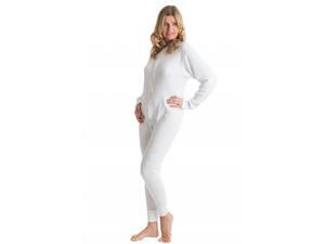 OCTAVE® Womens Thermal Underwear All In One Union Suit / Thermal Body Suit (Large, White) OCTAVE® Womens Thermal Underwear All In One Union Suit / Thermal Body Suit (Large, White)