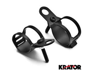 Krator® Black Turn Signal Mount Brackets Fork Ear 31-43mm For Vespa GTS GTV 250 300 Krator® Black Turn Signal Mount Brackets Fork Ear 31-43mm For Vespa GTS GTV 250 300