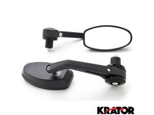 Krator® Black Bar End Rear View Mirrors Handlebars 7/8" For Vespa GTS GTV 250 300 Krator® Black Bar End Rear View Mirrors Handlebars 7/8" For Vespa GTS GTV 250 300