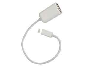 Lightning 8 Pin Male to USB Female Data & Charging Cable for iPad Mini - White (15cm) Lightning 8 Pin Male to USB Female Data & Charging Cable for iPad Mini - White (15cm)