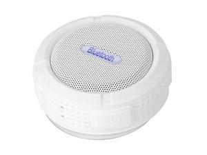 Portable Waterproof Bluetooth 3.0 Speaker Outdoor Wireless Stereo Speaker with Microphone/Sucker/Snap hook-White Portable Waterproof Bluetooth 3.0 Speaker Outdoor Wireless Stereo Speaker with Microphone/Sucker/Snap hook-White