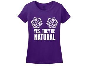 Yes, They're Natural Women's T-Shirt Medium Purple Yes, They're Natural Women's T-Shirt Medium Purple