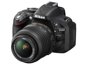 Nikon D5200 24.1 MP CMOS Digital SLR with 18-55mm f/3.5-5.6 AF-S DX VR NIKKOR Zoom Lens (Black) International Version Nikon D5200 24.1 MP CMOS Digital SLR with 18-55mm f/3.5-5.6 AF-S DX VR NIKKOR Zoom Lens (Black) International Version