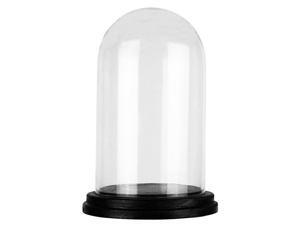 CYS Glass Dome Bell Jar w/ Black Wood Base, 11" X 6" CYS Glass Dome Bell Jar w/ Black Wood Base, 11" X 6"