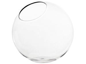 CYS Glass Terrarium Slant Cut Bubble Bowl Vase, H-6" CYS Glass Terrarium Slant Cut Bubble Bowl Vase, H-6"