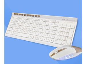 E-3LUE EKM825 Wireless Keyboard/Mouse Combo with Chocolate Keys and Nano USB Receiver for PC,EKM825 Wireless and USB Mouse(Gold/White) E-3LUE EKM825 Wireless Keyboard/Mouse Combo with Chocolate Keys and Nano USB Receiver for PC,EKM825 Wireless and USB Mouse(Gold/White)