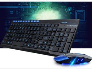 E-3LUE EKM825 Wireless Keyboard/Mouse Combo with Chocolate Keys and Nano USB Receiver for PC,EKM825 Wireless and USB Mouse(Black) E-3LUE EKM825 Wireless Keyboard/Mouse Combo with Chocolate Keys and Nano USB Receiver for PC,EKM825 Wireless and USB Mouse(Black)