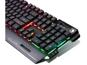 SADES K8 Blademail Wired USB Gaming Keyboards for Pc/Mac gamers, 19 non-conflict keys, 7 colors Backlit, Metal Material SADES K8 Blademail Wired USB Gaming Keyboards for Pc/Mac gamers, 19 non-conflict keys, 7 colors Backlit, Metal Material