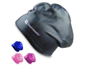 Swimtastic - Long Hair Swim Cap - Specially Designed for Swimmers with Long, Thick, or Curly Hair Swimtastic - Long Hair Swim Cap - Specially Designed for Swimmers with Long, Thick, or Curly Hair