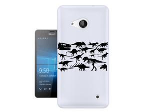 Microsoft Nokia Lumia 650 Gel Silicone Case All Edges Protection Cover C0332 - Cool Fun Dinosaur Skeleton Bones Fossils T-Rex Spinosaurus Triceratops Stegosaurus Microsoft Nokia Lumia 650 Gel Silicone Case All Edges Protection Cover C0332 - Cool Fun Dinosaur Skeleton Bones Fossils T-Rex Spinosaurus Triceratops Stegosaurus