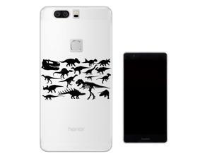 Huawei Honor V8 5.7" Gel Silicone Case All Edges Protection Cover C0332 - Dinosaur Skeleton Bones Fossils T-Rex Spinosaurus Triceratops Stegosaurus Huawei Honor V8 5.7" Gel Silicone Case All Edges Protection Cover C0332 - Dinosaur Skeleton Bones Fossils T-Rex Spinosaurus Triceratops Stegosaurus