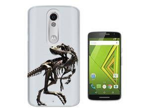 Motorola Moto X Force Gel Silicone Case All Edges Protection Cover C0748 - Scary T-Rex Tyrannosaurus Bones Fossil Motorola Moto X Force Gel Silicone Case All Edges Protection Cover C0748 - Scary T-Rex Tyrannosaurus Bones Fossil