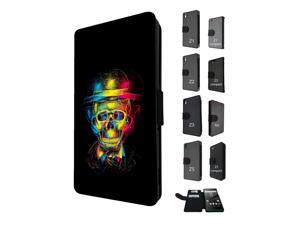 Sony Xperia M4 Aqua / Xperia M4 Flip Case Cover Book Style Tpu case 1483 - Trendy skull x-ray colourful skull tattoo Sony Xperia M4 Aqua / Xperia M4 Flip Case Cover Book Style Tpu case 1483 - Trendy skull x-ray colourful skull tattoo