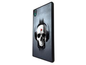 Sony Xperia M4 Aqua / Xperia M4 Coque Fashion Trend Case Coque Protection Cover plastique et métal - Black 1480 - Trendy skeleton x-ray headphonesscary skull tattoo biker skull Sony Xperia M4 Aqua / Xperia M4 Coque Fashion Trend Case Coque Protection Cover plastique et métal - Black 1480 - Trendy skeleton x-ray headphonesscary skull tattoo biker skull