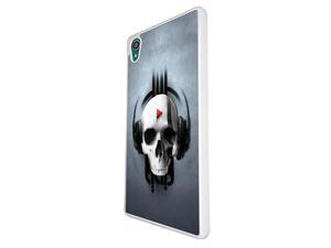 Sony Xperia M4 Aqua / Xperia M4 Coque Fashion Trend Case Coque Protection Cover plastique et métal - White 1480 - Trendy skeleton x-ray headphonesscary skull tattoo biker skull Sony Xperia M4 Aqua / Xperia M4 Coque Fashion Trend Case Coque Protection Cover plastique et métal - White 1480 - Trendy skeleton x-ray headphonesscary skull tattoo biker skull