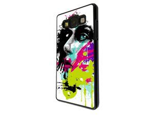 Samsung Galaxy J5 Coque Fashion Trend Case Coque Protection Cover plastique et métal - Black 840 - Colorful face painting Fun Samsung Galaxy J5 Coque Fashion Trend Case Coque Protection Cover plastique et métal - Black 840 - Colorful face painting Fun
