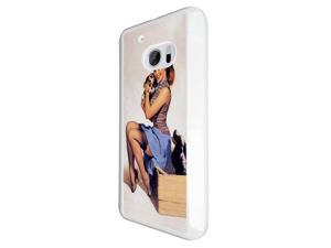 HTC 10 Coque Fashion Trend Case Coque Protection Cover plastique et métal - White 686 - Vintage Pin Up Girl Sexy HTC 10 Coque Fashion Trend Case Coque Protection Cover plastique et métal - White 686 - Vintage Pin Up Girl Sexy