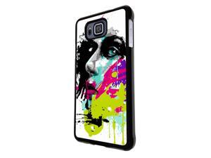 840 - Colorful face painting Design Samsung Galaxy APLHA Hard Plastic Case Back Cover - Black 840 - Colorful face painting Design Samsung Galaxy APLHA Hard Plastic Case Back Cover - Black
