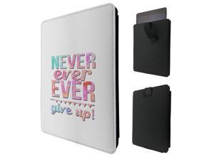 ipad pro 12.9" / Macbook Air 11 / Macbook retina 12 Quality Pouch portefeuille Poche Coque Case - Tab sortieC0642 - Cool Inspirational Quote Pink Never Ever Give Up ipad pro 12.9" / Macbook Air 11 / Macbook retina 12 Quality Pouch portefeuille Poche Coque Case - Tab sortieC0642 - Cool Inspirational Quote Pink Never Ever Give Up