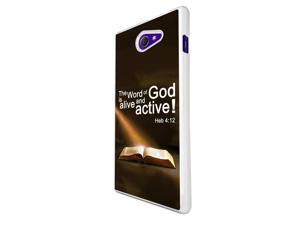 745 - Bible Word of God Alive and Active Design Sony Xperia M2 Hard Plastic Case Back Cover - White 745 - Bible Word of God Alive and Active Design Sony Xperia M2 Hard Plastic Case Back Cover - White