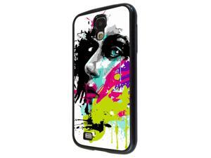 840 - Colorful face painting Design Samsung Galaxy S4 I9500 Hard Plastic Case Back Cover - Black 840 - Colorful face painting Design Samsung Galaxy S4 I9500 Hard Plastic Case Back Cover - Black