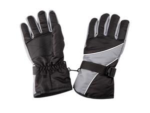 TRIXES Warm Outdoor Cold Weather Winter Sports Snow Gloves Black & Grey TRIXES Warm Outdoor Cold Weather Winter Sports Snow Gloves Black & Grey