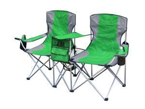 Giga Tent Travel Picnic Camping Side By Side Chair, GREEN Giga Tent Travel Picnic Camping Side By Side Chair, GREEN