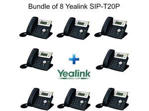 Yealink SIP-T20P, Bundle of 8 Enterprise IP Phone with 2 Lines 2xLAN PoE LCD Yealink SIP-T20P, Bundle of 8 Enterprise IP Phone with 2 Lines 2xLAN PoE LCD