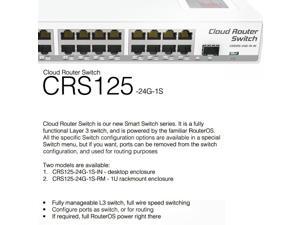 Mikrotik CRS125-24G-1S-IN Cloud Router Layer 3 Gigabit Switch 24 port 1xSFP OSL5 Mikrotik CRS125-24G-1S-IN Cloud Router Layer 3 Gigabit Switch 24 port 1xSFP OSL5