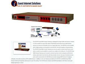 Guest Internet GIS-R20 Internet Quad Hotspot gateway up to 500 users dual WAN Guest Internet GIS-R20 Internet Quad Hotspot gateway up to 500 users dual WAN
