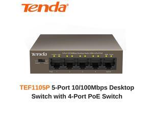 Tenda TEF1105P - 5-Port 10/100Mbps Desktop Switch with 4-Port PoE Switch Tenda TEF1105P - 5-Port 10/100Mbps Desktop Switch with 4-Port PoE Switch