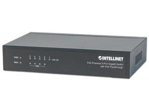Intellinet PoE-Powered 5-Port Gigabit Switch with PoE Passthrough Intellinet PoE-Powered 5-Port Gigabit Switch with PoE Passthrough