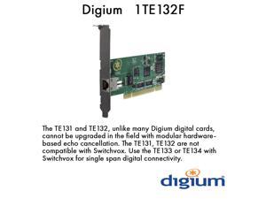 Digium 1TE132F One (1) Span Digital T1/E1/J1/PRI PCI Card Digium 1TE132F One (1) Span Digital T1/E1/J1/PRI PCI Card