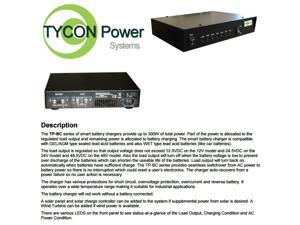 Tycon Power TP-BC24-300 - 24VDC 300W WET/GEL Smart Battery Charger 120/240VAC Tycon Power TP-BC24-300 - 24VDC 300W WET/GEL Smart Battery Charger 120/240VAC