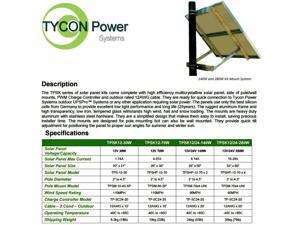 Tycon Power Systems TPSK12-70W 70W 12V Solar Kit: 70W 12V Panel, Pole Mount Tycon Power Systems TPSK12-70W 70W 12V Solar Kit: 70W 12V Panel, Pole Mount