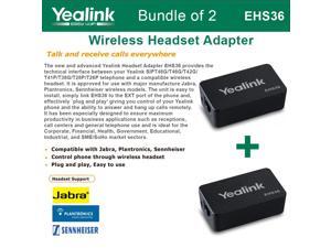 Yealink EHS36 Bundle of 2 IP Phone Wireless Headset Adapter Plug and Play Yealink EHS36 Bundle of 2 IP Phone Wireless Headset Adapter Plug and Play