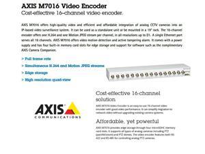 AXIS M7016 0541-004 easy-to-use 16 channels Video Encoder Smarter CCTV System AXIS M7016 0541-004 easy-to-use 16 channels Video Encoder Smarter CCTV System