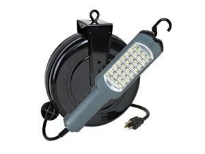 Auto Repair Work Light LED 30 Foot Retractable Cord Reel Alert Stamping 5030AS Auto Repair Work Light LED 30 Foot Retractable Cord Reel Alert Stamping 5030AS