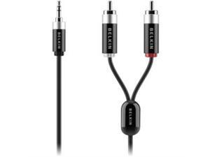 Belkin AV20605tt07-P 7 ft. Male RCA to M ini-phone 3.5 mm Stereo Cable M-M Belkin AV20605tt07-P 7 ft. Male RCA to M ini-phone 3.5 mm Stereo Cable M-M