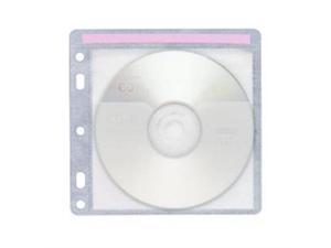 CD/DVD Sleeves Hole Punched 100/PK White/Clear CD/DVD Sleeves Hole Punched 100/PK White/Clear