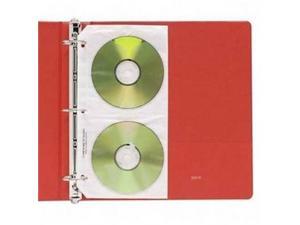 Deluxe CD Ring Binder Storage Pages Standard Stores 4 CDs 10/PK Deluxe CD Ring Binder Storage Pages Standard Stores 4 CDs 10/PK